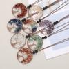 Natural Stone Crystal, Aromatherapy Volcanic Stone Pure Hand-Wound Gravel Tree Root Life Tree Necklace N14
