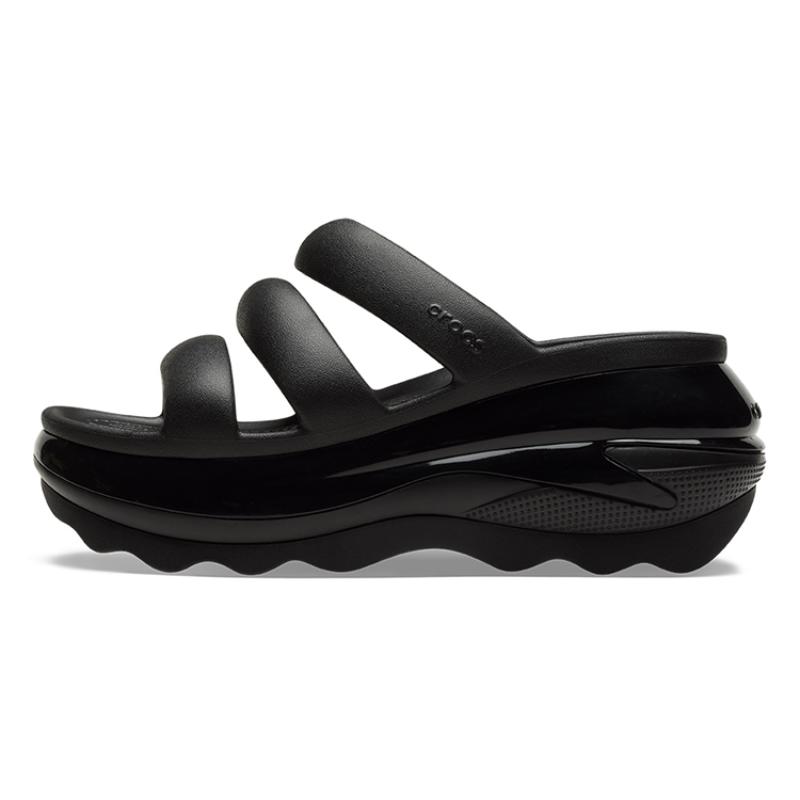 

Женские сандалии Crocs Mega Crush с тройным ремешком Черные 39-40 чёрный