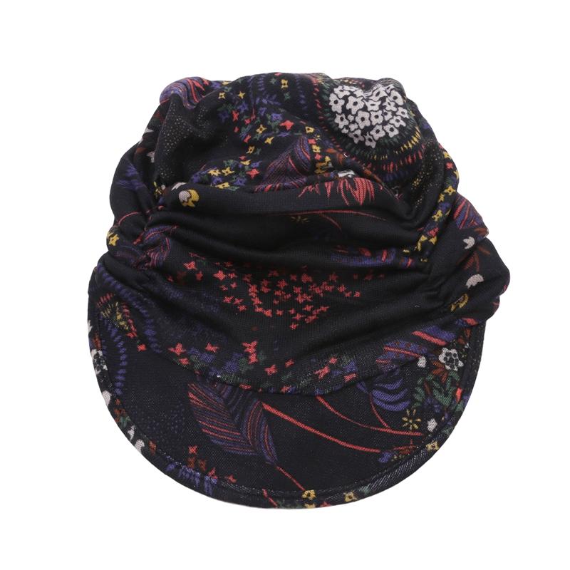 New Short Brimmed Fragmented Flower Hat Versatile Soft Brimmed Ethnic Style Duck Tongue Hat Autumn And Winter Warm Hat