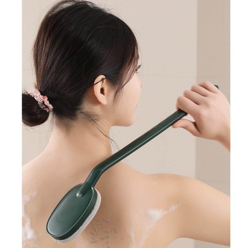 Long Handle Bath Shower Brush Coarse/Fine Sand Body Brush Back Scrubber Brush Deep Cleaning