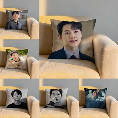 Song Joong Ki Cushion Cover Soft Reversible Durable Pillow Cover MultiScene Use for Home Car Daily Comfort