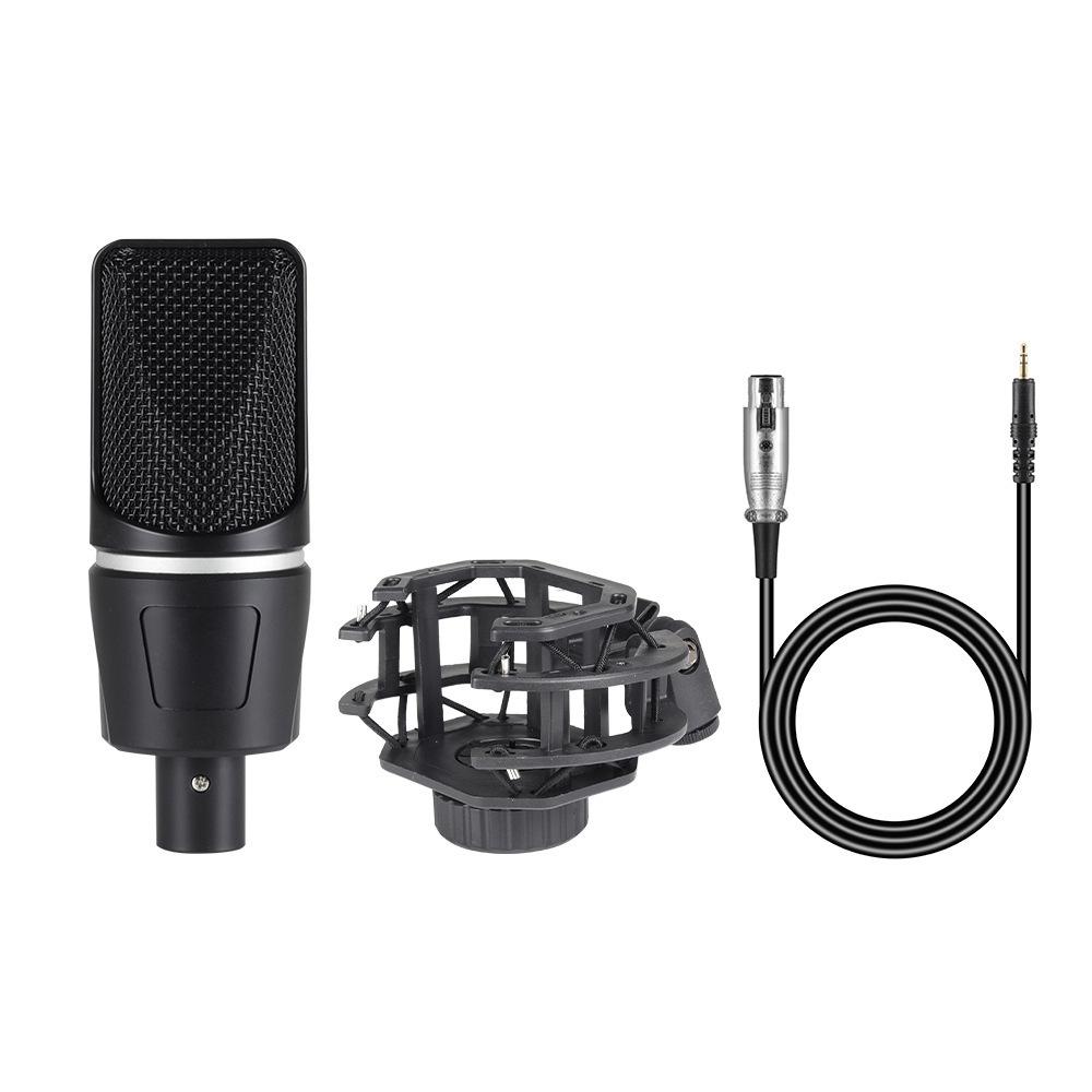 X1 M1 English Condenser Microphone & Sound Card Set for PC/Phone Podcast Recording.