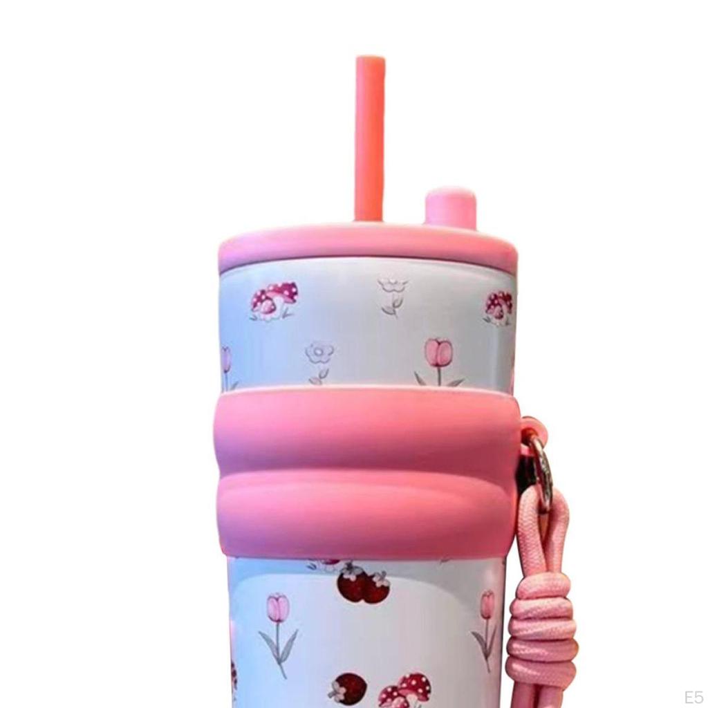 710ml Stainless Steel Insulated Tumbler for Women - Ideal Sports, Travel, Graduations, Picnics,