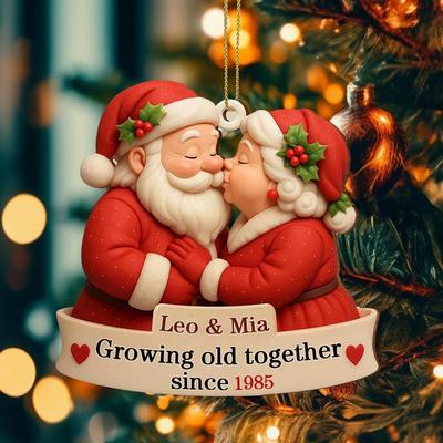 Acrylic Christmas Tree Ornaments Holiday Hanging Pendants Accessories Old Festive with Man Decor, Decorations & Home M1E4