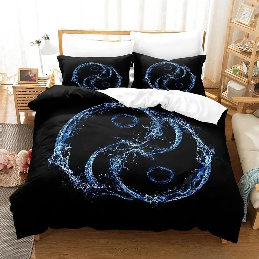 Colorful Yin and Yang Made of Color Combinations Bedding Set Single Twin Full Queen King Size Adult Kid Bedroom Duvet Cover Sets