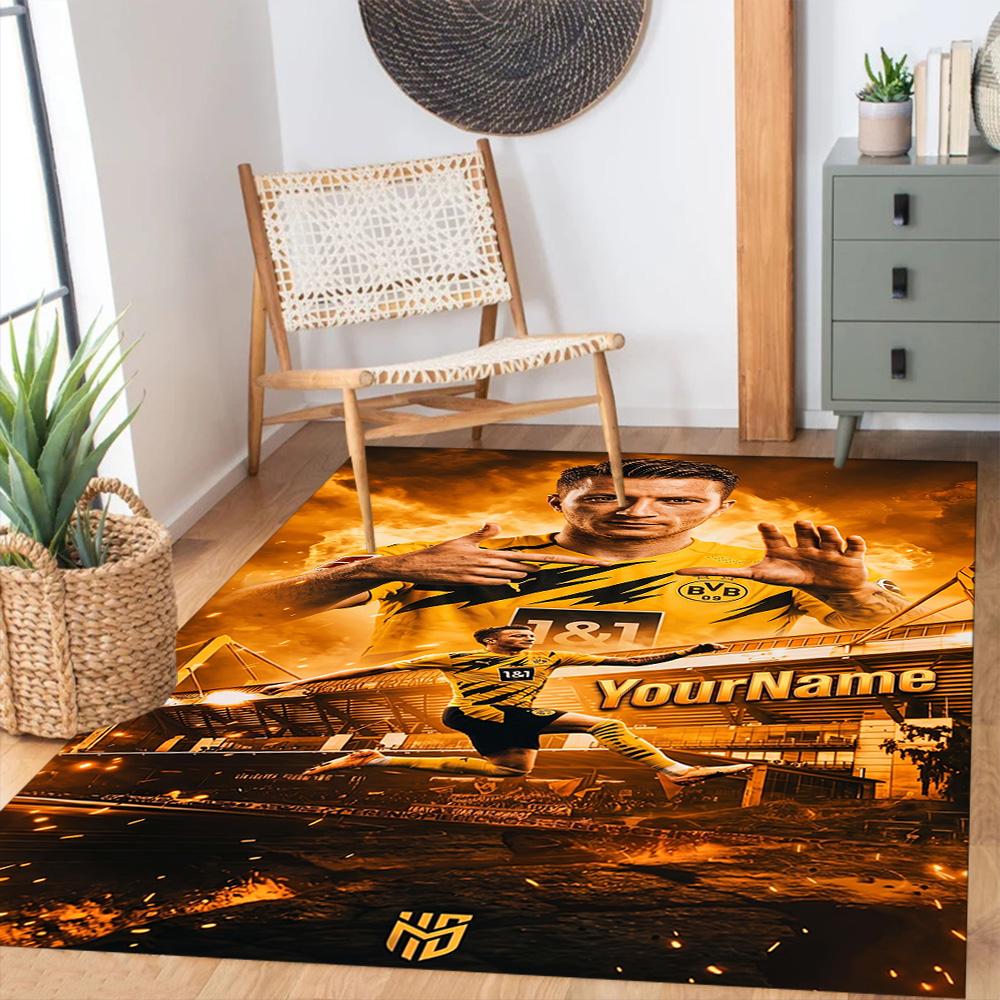 Star Player 3 Customized Name Floor Rug Office Rug Perfect for Foyer Living Rooms Balcony Dormitory Antislip Carpet Office home decor