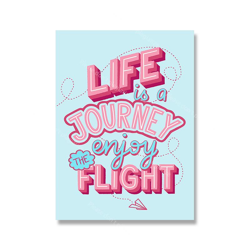 Motiverende Positieve Citaat Print Typografie Inspirerend Poster Opbeurende Muurkunst Blij Citaat Canvas Schilderij Kinderkamer Decor