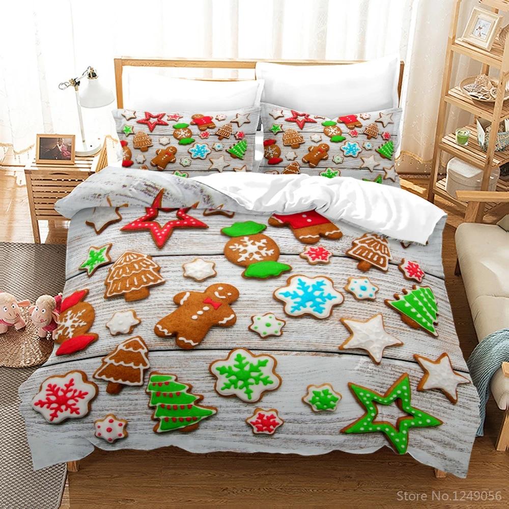 New Merry Christmas Printed 3d Bedding Set Boys/Girls/Adult Elegant Christmas Gift Twin Full Queen King Size for Bedroom Decors