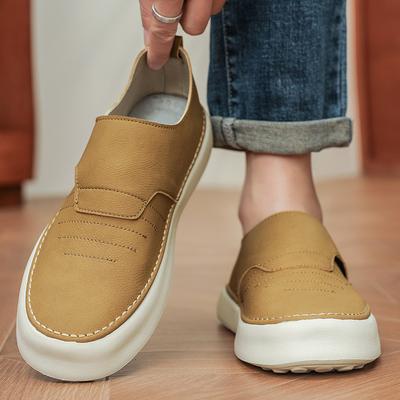 Marka Projektanta Mody Męskie Mokasyny Podeszwa Masująca Modne Lekkie Buty Codzienne Wysokiej Jakości Skórzane Buty Biznesowe dla Męskie