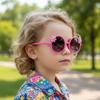 Internet Famous Girls Sunglasses With 3D Floral Decoration Gradient Lenses Uv400 Protection Cute Sunglasses For Girls. 2344