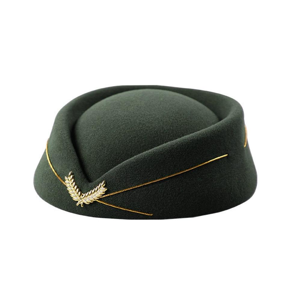 Stewardess Hat Beret Hat Women Air Hostesses Hat Party Cosplay Formal Uniform Caps Accessory Party Hats Costume