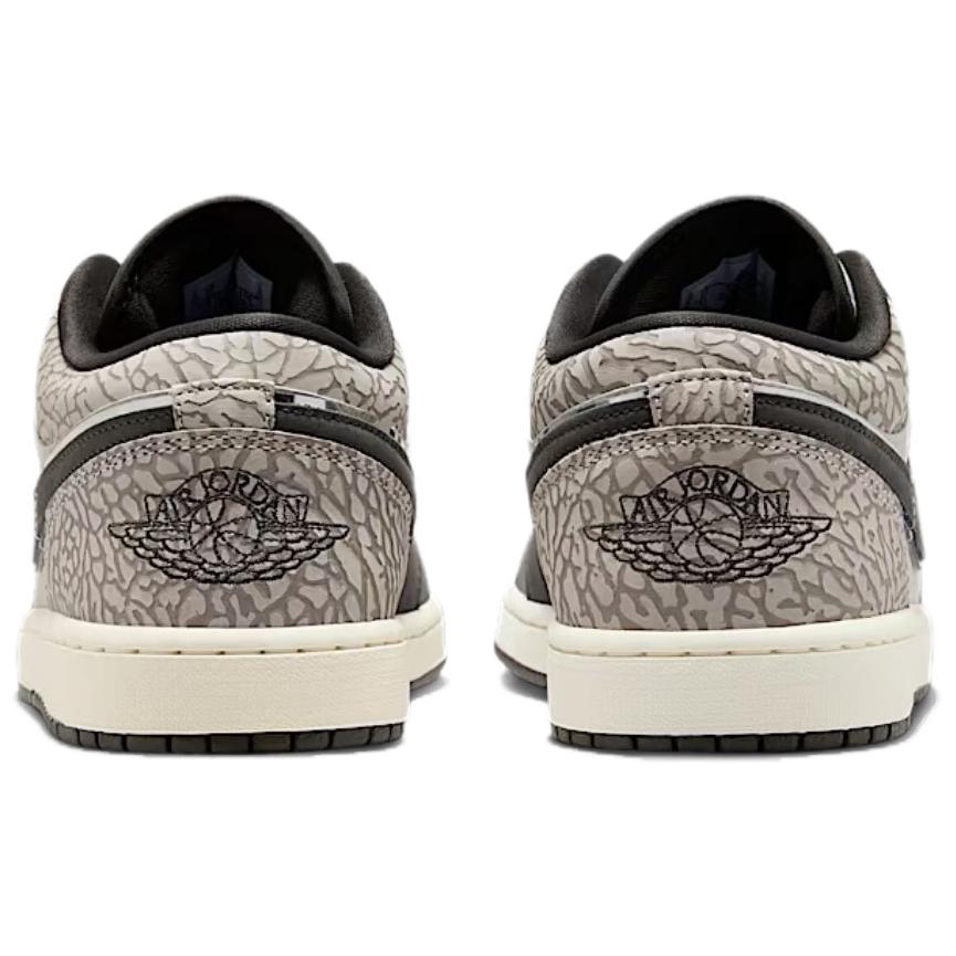 Air Jordan 1 Low SE Elephant Herr Sneakers Grå Sail Djup-Pewter IU2268-100