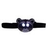 Raccoon LED Headlamp with 2 Lighting Lightweight Plastic Head Flashlight for Kids Modes, Battery-Operated