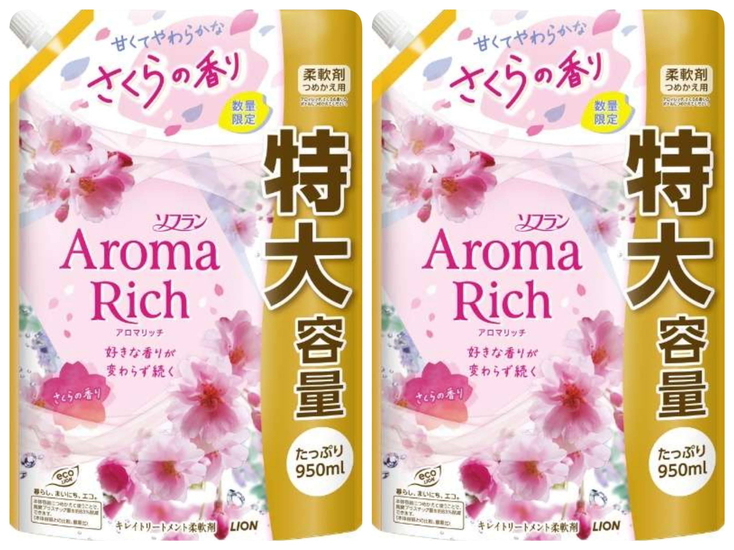 

Большой объем Soflan Aroma Rich Extra Сакура 950 мл x Ткань 2024 Покупка Запасной блок, Большой, Аромат, 2 шт., Кондиционер, Сакура,