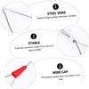 BHBL Fishing Tool 10 Pcs Threader Gadgets Wire Cable Wire Tools Cable Puller Wire Red Fish Tape Fastener Tools Electric Wire
