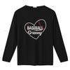 Baseball Grandma Granny Love Player T Shirt Vintage Washed Comfortable Streetwear Breathable Unisex Versatile