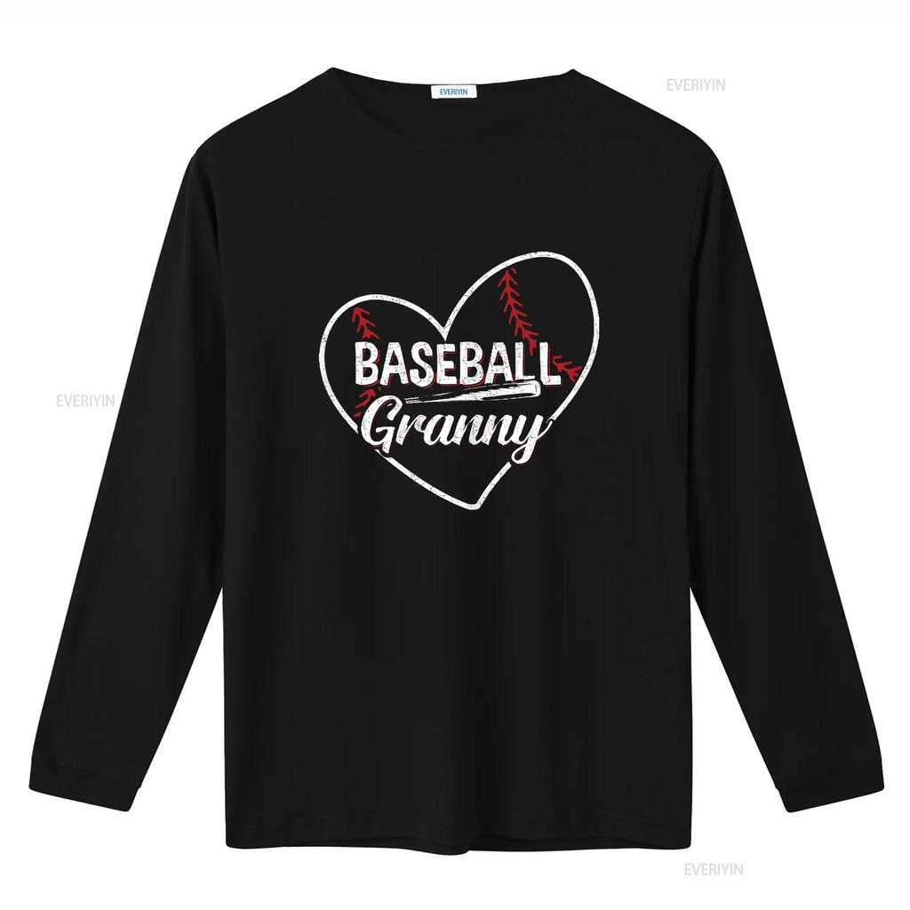 Baseball Grandma Granny Love Player T Shirt Vintage Washed Comfortable Streetwear Breathable Unisex Versatile