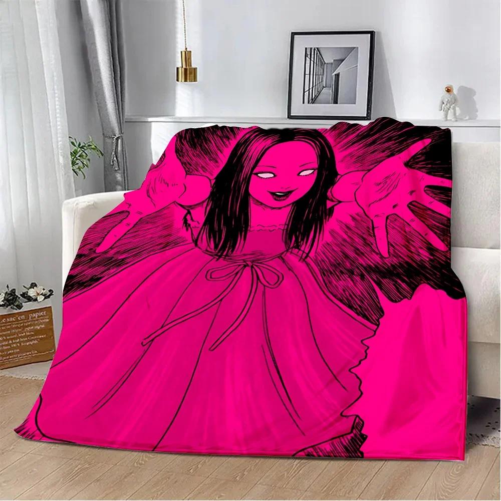 Thriller Manga Junji Ito Tomie Printed Blanket Picnic Blankets Warm Blanket Soft and Comfortable Home Travel Birthday Gift