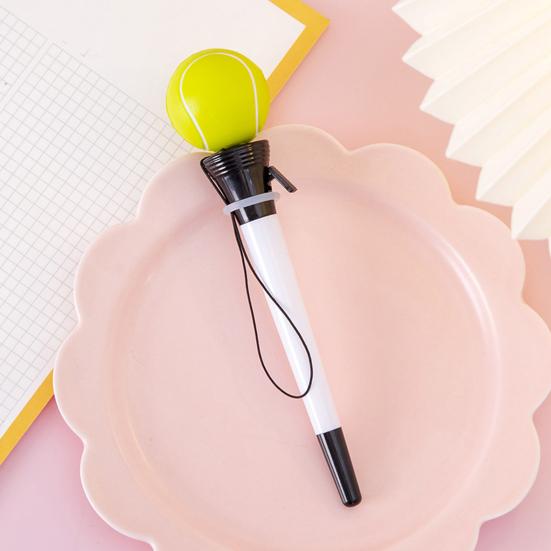 Ausziehbarer Kugelschreiber Sport Ball Faust-Topper Druck-Auswerfer Schnelltrocknend Glattes Schreiben Kugelschreiber Schüler Schulbürobedarf