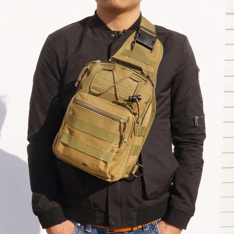 Tactical Shoulder Bag Nylon High Quality Bag Compact for Outdoor Sports Camping Hunting Adventure Single Shoulder Chest Backpack