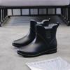 Women'S Rain Boot 2022 Spring Autumn Solid Color Women Waterproof Shoes Ankle Boots Ladies Non-Slip Boots Women Rain Boot Shoesf