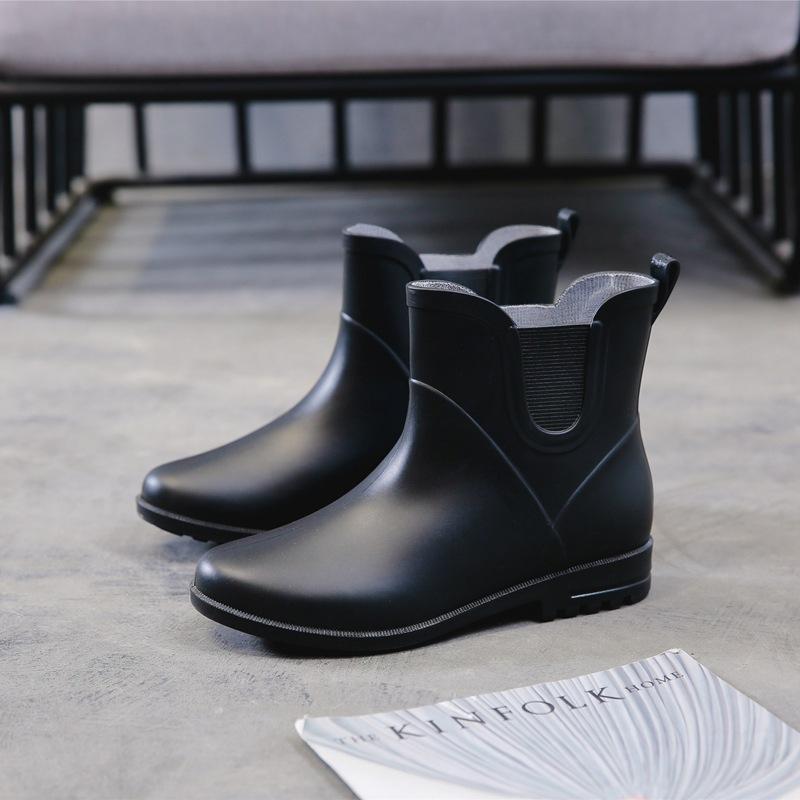 Women'S Rain Boot 2022 Spring Autumn Solid Color Women Waterproof Shoes Ankle Boots Ladies Non-Slip Boots Women Rain Boot Shoesf
