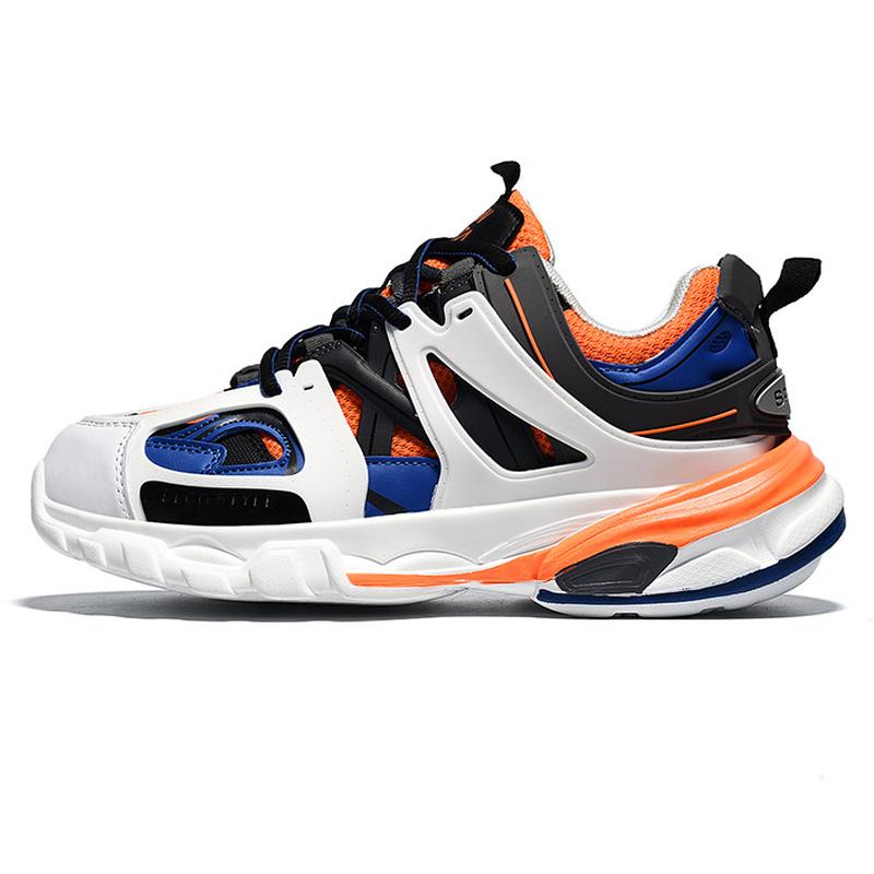 

Мужская/женская винтажная модная обувь Парижская мода Мужские кроссовки Женские кроссовки 44 синий/оранжевый