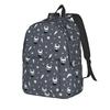 Caballerito Hollows Knights Classical Backpack Lightweight High School Work Aesthetics Daypack for Men Women Laptop Canvas Bags