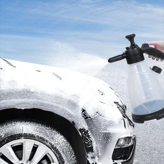 Pistolet pianowy do mycia samochodu z 2 dyszami Pojemność 2,3 l Podlewanie roślin Czyszczenie Ręczny pistolet pianowy Myjka ciśnieniowa Butelka do spryskiwania