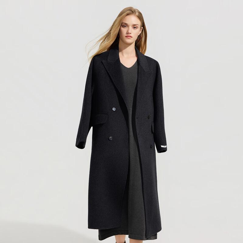 Tatu Women's Elegant Long Wool Blend Coat