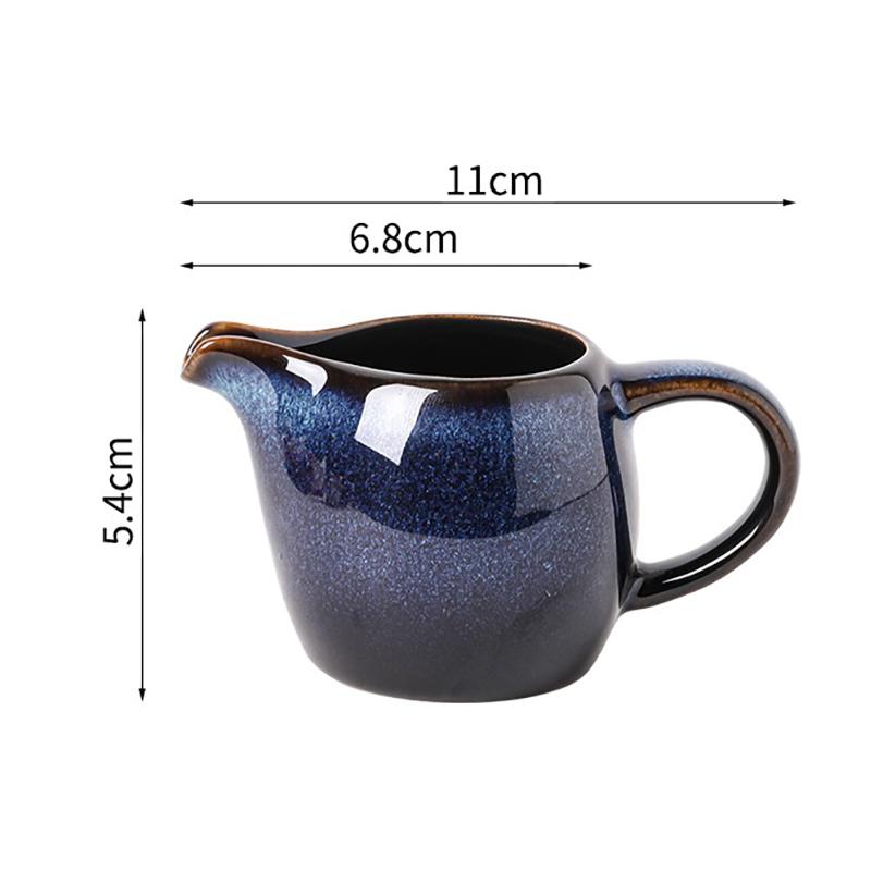 3oz Small Ceramic Milk Jug Creamer Pitcher Mini Milk Cup Cream Jug Kitchen Gravy Boat Sauce Container Barista Coffee Accessories