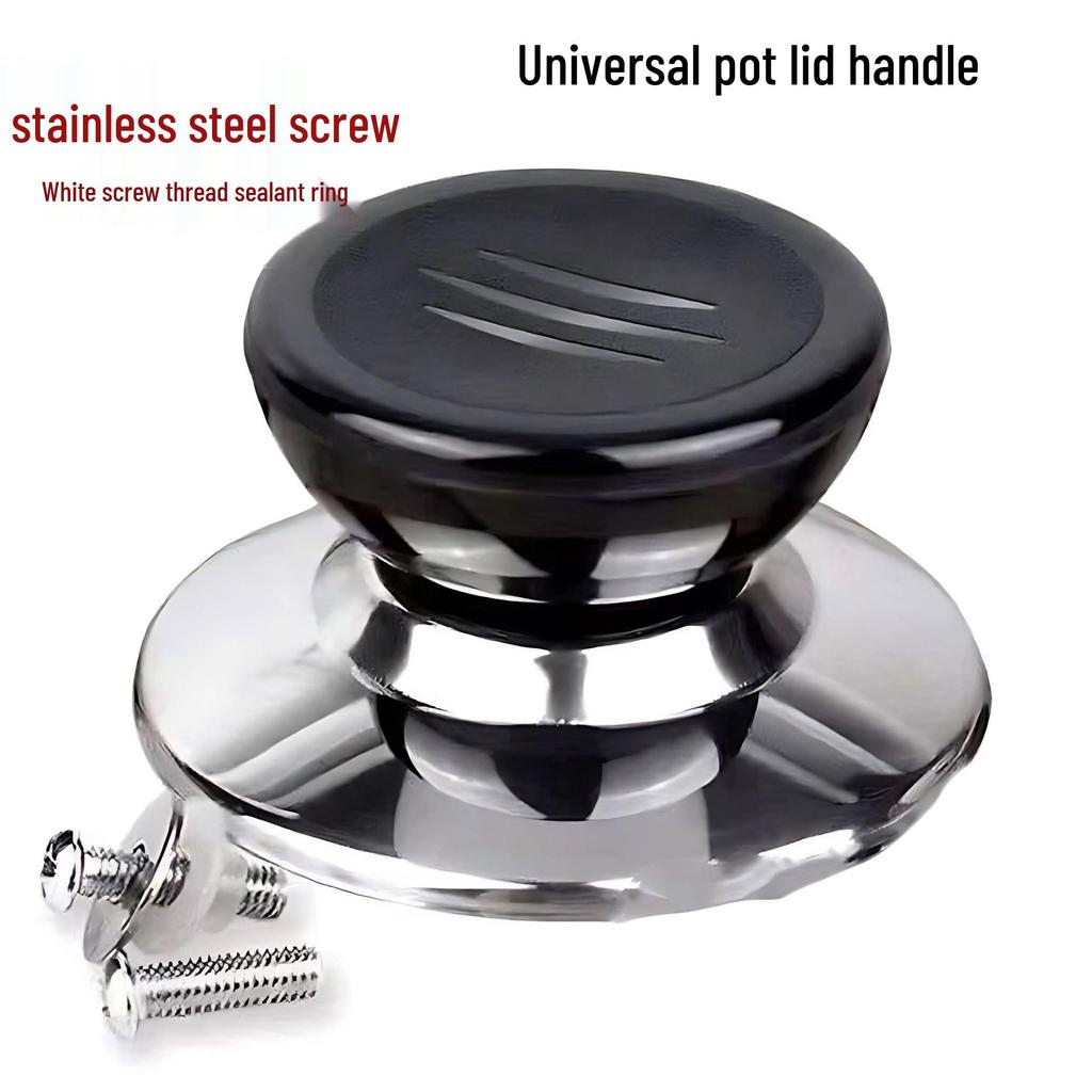 Universeller Verbrühschutz-Topfgriff für Wok oder Dampfgarer - Glas-Deckelknauf & Perlen-Zubehör