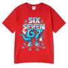 Six Seven 67 Funny Brainrot Meme Cartoon T Shirts Unisex Women Clothing Fashion Tshirt Summer Cotton Casual Short Sleeve Tshirts