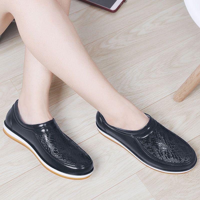 

Весенние и летние противоскользящие носимые туфли для дождя и водонепроницаемости для женщин 41 чёрный