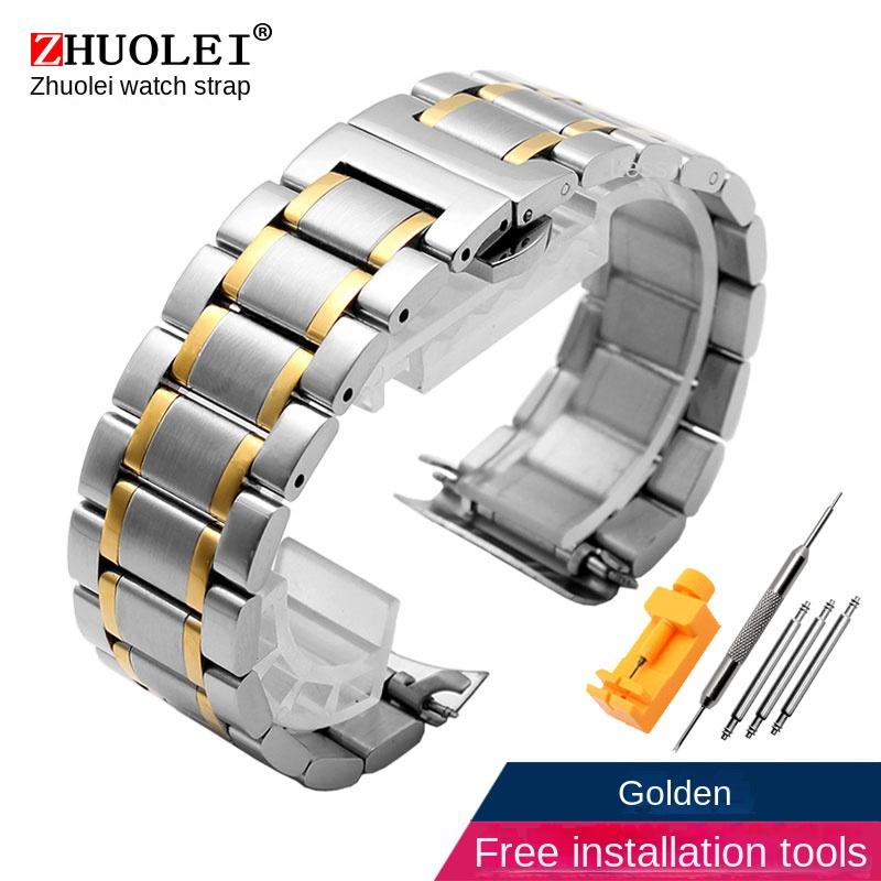 Stainless Steel Strap for Armani AR5906 AR5905 AR5890 AR5889 5858 5920 5919 Man 23mm Woman 20mm Folding Clasp Watchband Bracelet