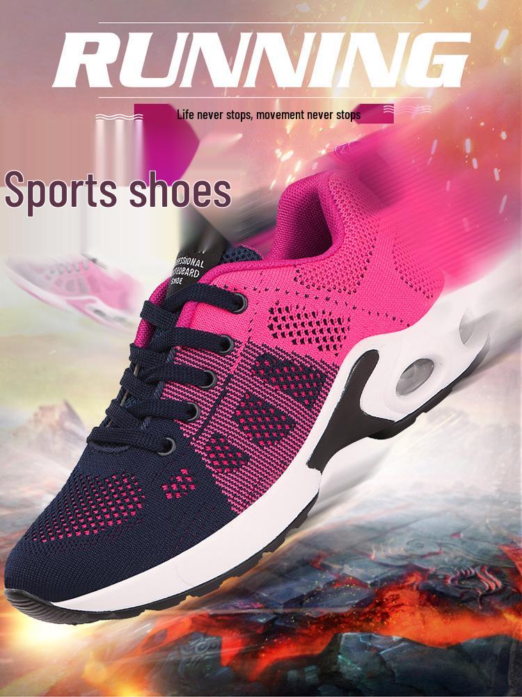 2020 Damen Frühjahr Flyknit Mesh Sneaker - Stylische, Atmungsaktive Sportschuhe mit Luftpolster für Studenten