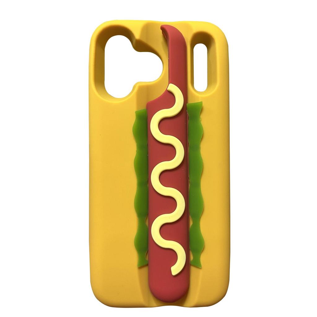 Pro iPhone 17 / 17 Pro / 17 Pro Max Roztomilý kreslený 3D měkký silikonový kryt na telefon
