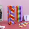 Coin Purse Pencil Bag Push Bubble Sensory Fidget Toy,Silicone Student Pencil Case Autism Stress Reliever Anxiety Relief Toys