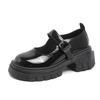 Siyah Ayak Bileği Tokalı Platform Ayakkabı Kadın Japon Tarzı Rugan Mary Jane Ayakkabı Kadın Punk Kalın Topuklu Lolita Ayakkabıları Mujer