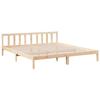 VidaXL Cadre de lit extra long sans matelas 200x220 cm bois massif pin, lit, meuble de chambre à coucher, lit en bois, lit 852454