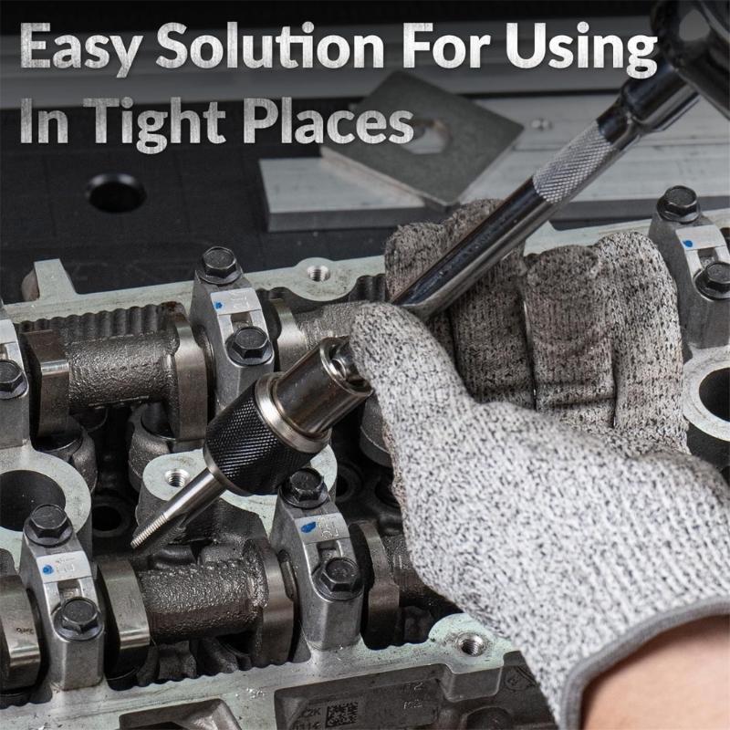 Professional Threading Tool Accessories Set Two Size Tap Socket Extractor for 3/8" Square Wrench and Taps Reamers