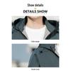 PLAYBOY Men's Spring Autumn Casual Slim-Fit Hooded Windbreaker Jacket