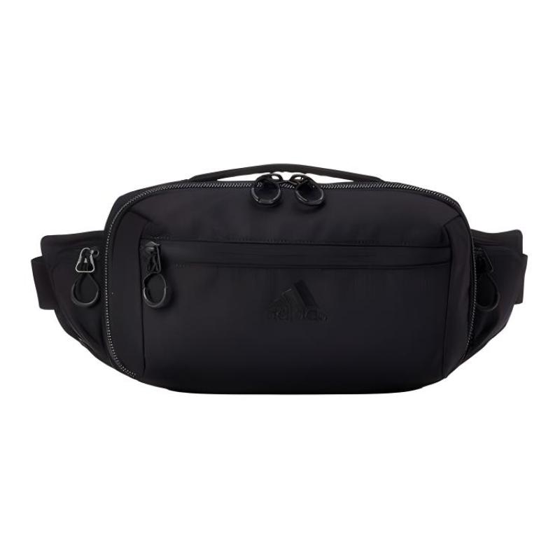 adidas Nylon Fabric Fanny Pack Sling Bags Regular Unisex Black Adidas FK2237