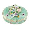 Hand Painted Trinket Box Enamel Vintage Jewelry Storage Box Metal Jewelry   Decorative Rings Earrings Necklace Box