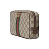 Gucci Double G Shaped Gold Tone Accessory Canvas Toiletry Bag Women toiletry bag Beige Ebony 760019-96IWT-8745