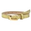 Slim Sequined Waist Belt for Dresses PU Leather Pin Buckles Waistband for Jeans Pants Women Girl Daily Outfit Waist Strap