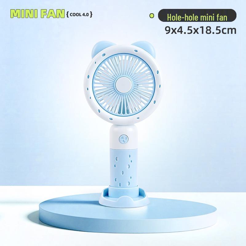 Portable Mini Cartoon Flower USB Desk Fan - Student Gift