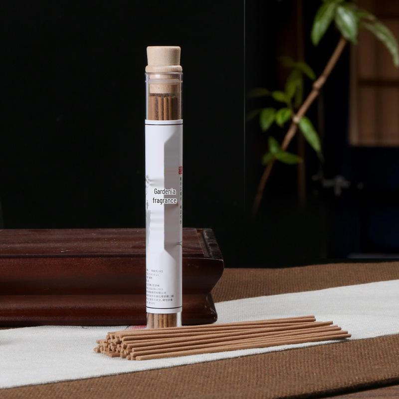 Douyin Bestseller: Sandalwood & Agarwood Incense Sticks with Osmanthus Scent, Heart Sutra Vertical Burner & Holder for Home