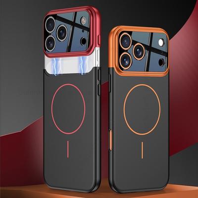 Für Magsafe Kamera Kabellose Ladehülle Für iPhone Apple 17 Pro Max Ultradünne Magsafing Stoßfeste Hülle Für iPhone 17 Pro Capa