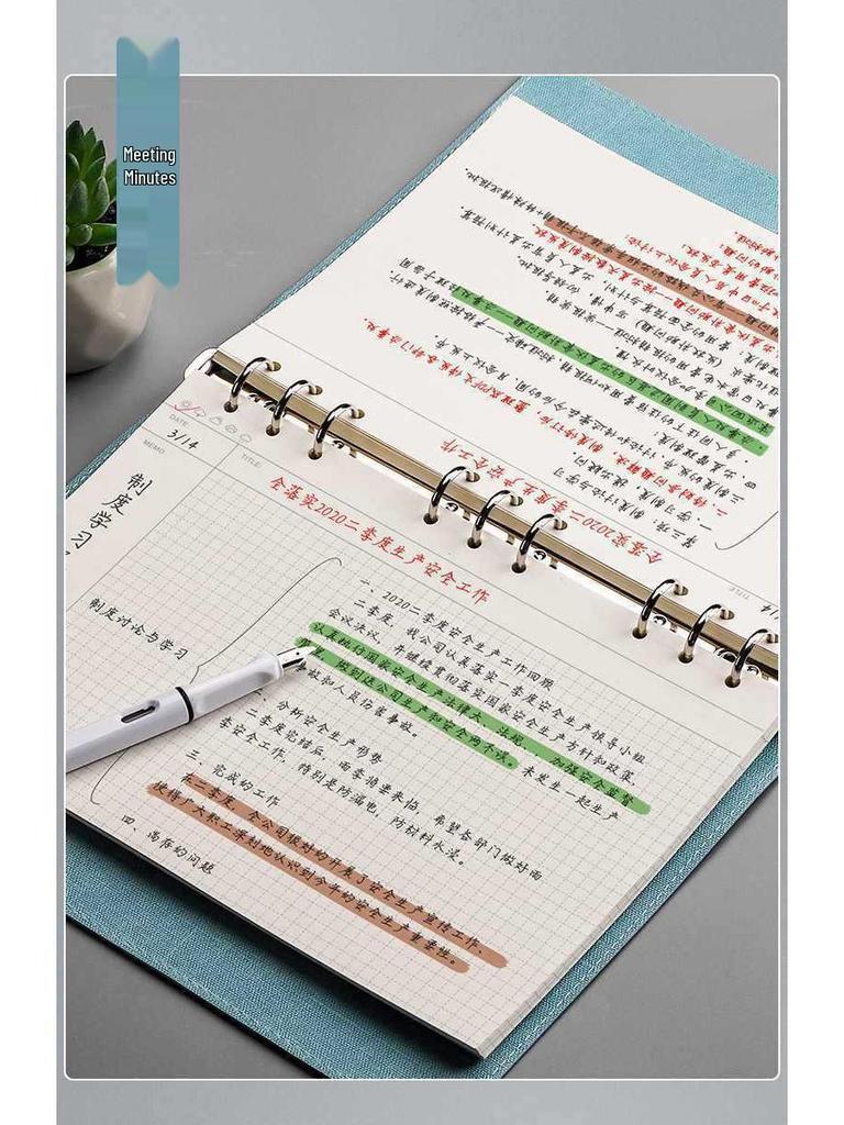 Large A4 Grid Softcover Mind Map Notebook for Exams